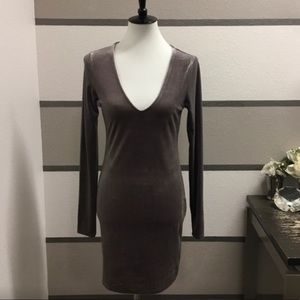 NWT Forever 21 Faux-Velvet Dress